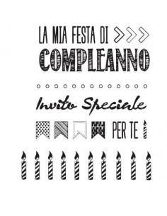 ModaScrap Clear Stamps MSTC 5-002 - Compleanno n.2 2