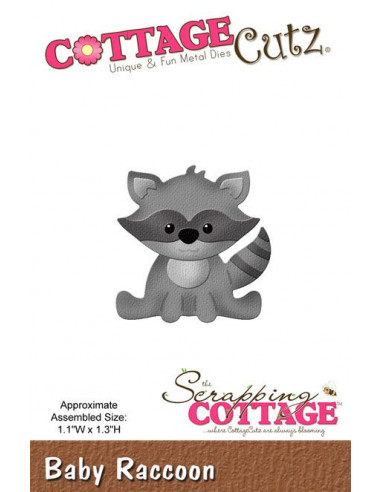 CottageCutz Baby Raccoon