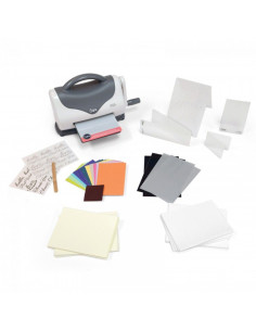 Sizzix Texture Boutique Embossing Machine Starter Kit (White & Gray) Item 661161