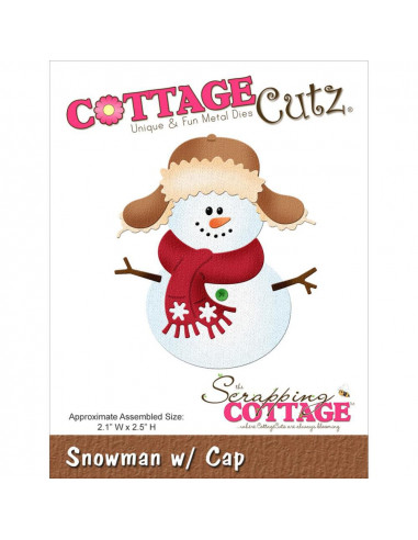 CottageCutz Snowman W/Cap