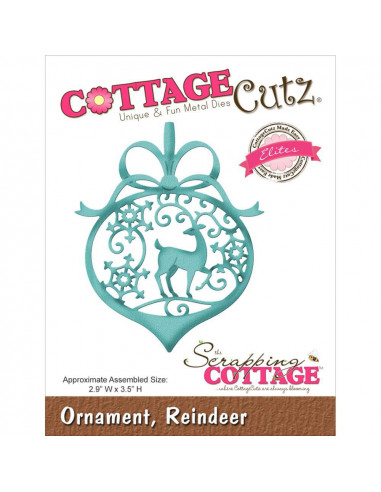 CottageCutz Ornament, Reindeer