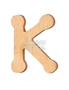Lettera legno -- cm. 7.5 h