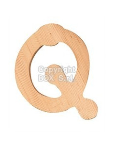 Lettera legno -- cm. 7.5 h