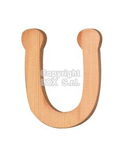Lettera legno -- cm. 7.5 h