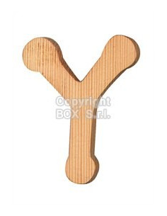 Lettera legno -- cm. 7.5 h