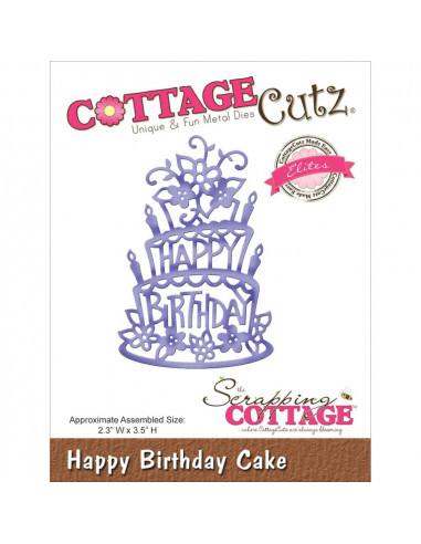 CottageCutz Happy Birthday Cake