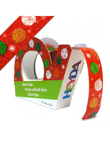 Deco tape cm.1,5x10m Palle di Natale