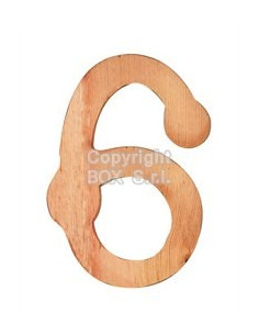 Numeri legno -- cm. 7,5 h