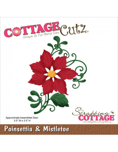 CottageCutz Poinsettia & Mistletoe