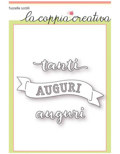 Fustella Tanti auguri banner