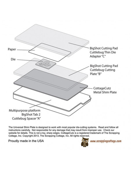 COTTAGE CUTZ-Universal Shim Plate